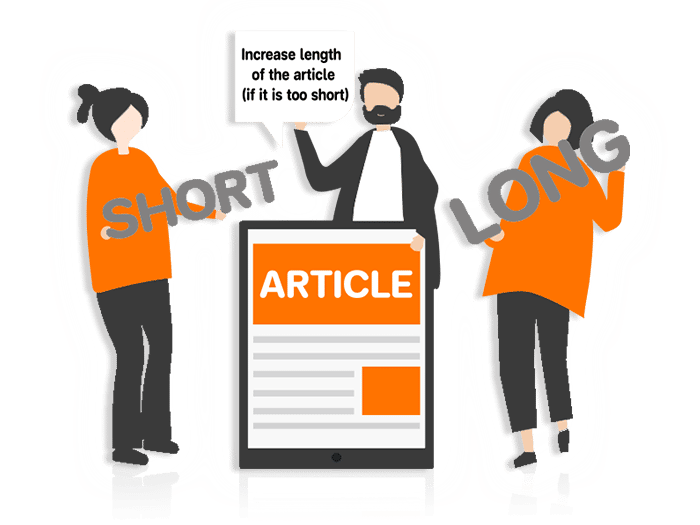 Increase length of the article (if it is too short)